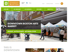 Tablet Screenshot of downtownboston.org